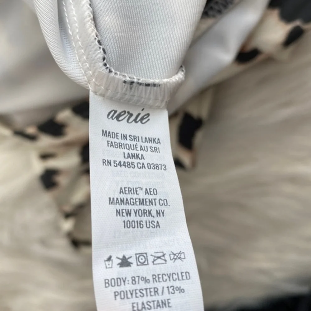 Aerie | Leopard Wrap One Piece Swimsuit‎